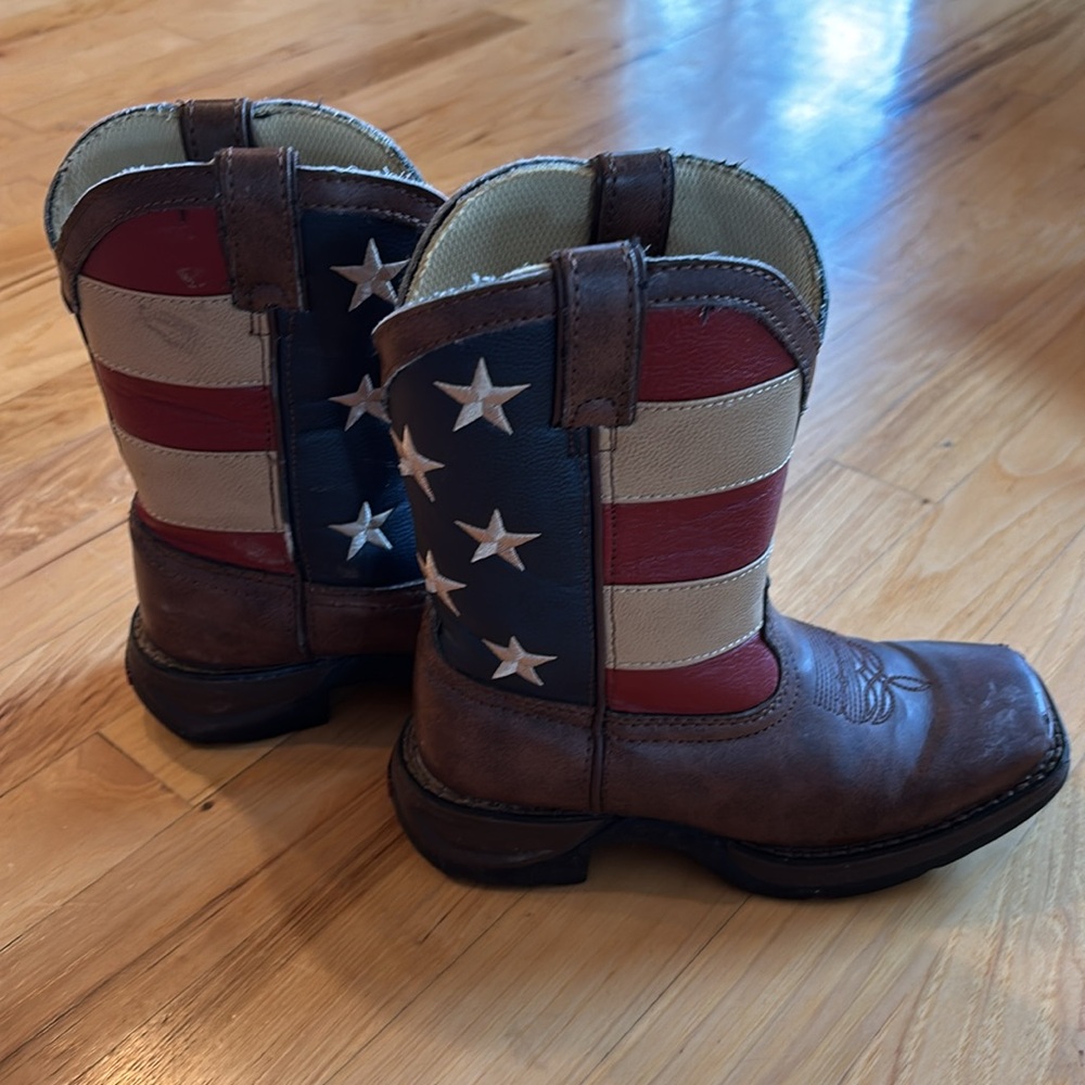 Durango Kids Patriotic Cowboy Boots - Size 12.5